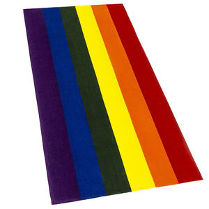 Serviettes de bain arc-en-ciel pour l'amour homosexuel, serviettes de bain fierté <span class=keywords><strong>gay</strong></span>, serviettes de parade LGBT - Product Image 3