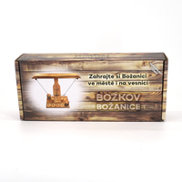 Juego de Cajas de Envío para Cosméticos con Acabado Mate y Diseño de Madera Colorido, Hechas con Materiales Reciclados