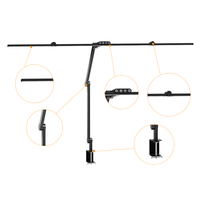 Lampe de bureau LED avec pince, lampe de table de dessin pour bureau, lecture au chevet, salon