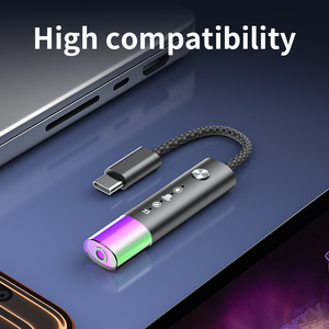 Convertisseur audio <span class=keywords><strong>USB</strong></span>-C AUX Décodeur HiFi DAC <span class=keywords><strong>USB</strong></span> C Prise jack 3,5 mm Amplificateur <span class=keywords><strong>casque</strong></span> MH657B 32 bits 384 kHz 384 kHz Câble - Product Image 6