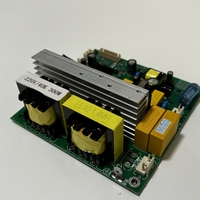 Carte de commande de transducteur de nettoyage ultrasonique 200w 40khz avec affichage numérique, minuterie et réglage de la puissance