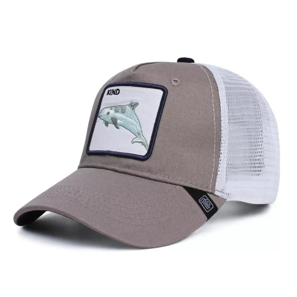 قبعة بيسبول بشعار مخصص للرجال بشبكة على شكل حيوانات للبيع بالجملة من المصنع