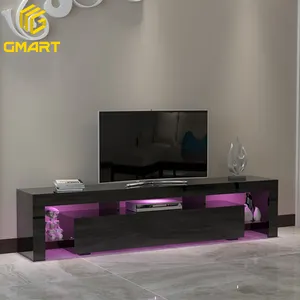 Gmart 새로운 간단한 이탈리아 거실 가구 세트 화이트 Led Mdf 아크릴 현대 나무 Tv 캐비닛 콘솔 스토리지 쇼케이스