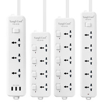 Multiprise multi-standards compatible avec les prises UK/US/EU, plusieurs prises, ports de charge USB, extension certifiée CE