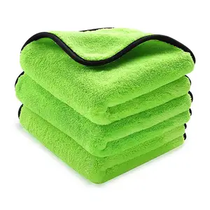 Ultra Soft 1200GSM Plüsch 38*45cm hoch wasser absorbieren des Mikrofaser-Korallen vlies Handtuch Auto sterbendes Mikro faser tuch