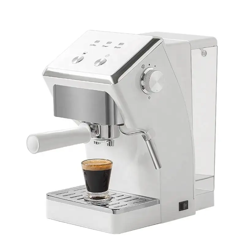 เครื่องชงกาแฟเอสเปรสโซดีไซน์ใหม่ที่ปรับแต่งได้ เครื่องชงกาแฟกึ่งอัตโนมัติไฟฟ้าอิตาลีพร้อมเครื่องตีฟองนม