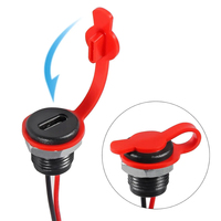 Type-C Femelle Châssis 2Pin Type-C Femelle Prise Connecteur Étanche Jack Femelle Port De Charge 3A USB-C Chargeur Prise Prise
