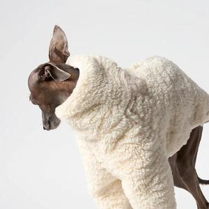 क्यूईईंग पालतू कस्टम नए डिजाइनर लक्जरी अलका गर्म नरम ग्रेहाउंड कपड़े कुत्ते कोट दो पैर इतालवी ग्रेहाउंड गर्म नरम नरम नरम - Product Image 6