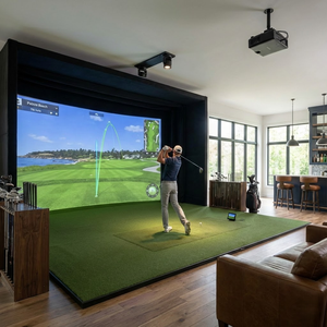 Simulador de Golf <span class=keywords><strong>Profesional</strong></span> para Interiores con Seguimiento de Alta Velocidad y Análisis de Swing, Sistema de Simulación de Ayuda para el Entrenamiento de Golf en Interiores, Palo de Golf - Product Image 1