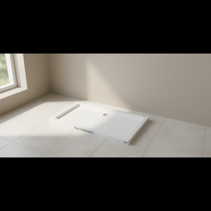 Base de Ducha Rectangular Blanca de ABS, 27.6 x 39.4, Modelo D0100HXMN76, Drenaje Central - Product Image 2