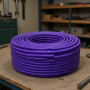 Tubo Corrugado Plegable de 20 mm x 50 m, Color Morado, Sin Extractor de Cables, Hecho en Italia, Modelo TC2020LILLA - Product Image 3