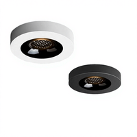 Plafonnier LED en aluminium Ecolux moderne 7W IP54, spot ultra-plat anti-éblouissement, montage en surface, downlight pour intérieur/hôtel, CRI 80
