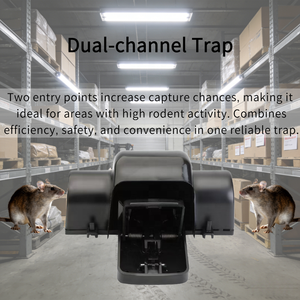 Pièges à rats et souris <span class=keywords><strong>en</strong></span> ABS+PP, directement <span class=keywords><strong>de</strong></span> l'usine, avec conception étanche à double canal pour une utilisation <span class=keywords><strong>en</strong></span> extérieur et à la ferme - Product Image 4