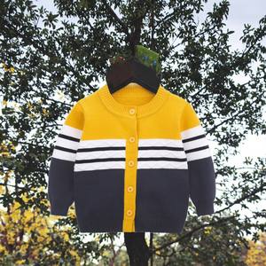 Liquidation vente haute qualité infantile enfant en bas âge garçons à manches longues tricot chaud <span class=keywords><strong>pull</strong></span> pour l'hiver col en v avec bouton décoration - Product Image 3