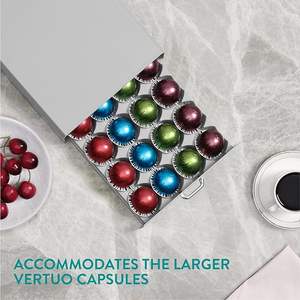 Stockage de capsules de café <span class=keywords><strong>Navaris</strong></span> compatible avec le support de dosette Nespresso Vertuo Organisateur élégant de capsules de café - Product Image 4