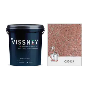 Vissney pedra falsa pintura stucco exterior parede pintura casa materiais