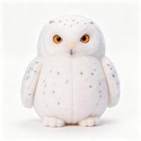 Schneegans und Eulen-Plüschtier, Maßgefertigte Zoo-Tier-Eulen-Plüschpuppe, Souvenir-Geschenk im Großhandel