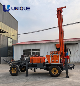 Appareil de forage de puits d'eau diesel hydraulique entièrement automatique 100m/200m/300m foreuse de forage rotative composants de base boîte de vitesses - Product Image 1