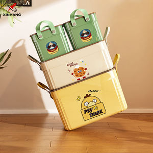 Xinhang Tragbarer Aufbewahrungsschrank für Kleinteile Kreativer Niedlicher Spielzeug-Aufbewahrungsbehälter Kleidungs-Aufbewahrungsbox mit Deckel und Griff - Product Image 2