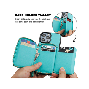 New 2024 tùy chỉnh chất lượng tuyệt vời trường hợp điện thoại có thể điều chỉnh Crossbody dây kéo PURSE trường hợp đối với <span class=keywords><strong>iPhone</strong></span> 11 12 13Pro - Product Image 4