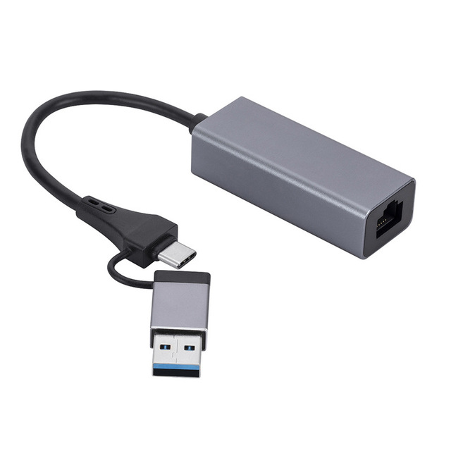 USB 3.0 Type-C to RJ45 Gigabit Ethernet Adapter RTL8153 Network Card for Laptop PC Mac