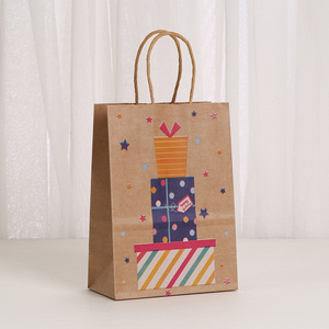 Impresión personalizada de alta calidad Bolsas de papel Kraft recicladas de calidad alimentaria duraderas ecológicas con asas - Product Image 4