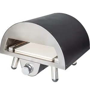 IGH-horno de ladrillo para pizza, horno de gas y madera para pellet y pizza