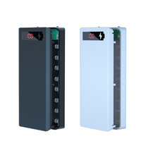 Boîtier de batterie externe double USB Micro USB Type C 5V DIY, support 18650, étui de rangement détachable pour batterie sans batterie ni chargeur