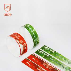 צמידי טייבק חד פעמיים עמידים בפני קריעה ומים לסיטונאות, צמידי יד למסיבות חג המולד, צמידים בהתאמה אישית לאירועים - Product Image 5