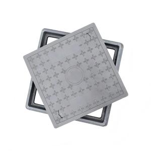 Modern, environmentally friendly, lightweight, <b>square</b>-shaped resin manhole cover with high strength and load-bearing capacity. - Product Image 1