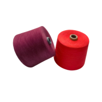 Wholesale Spun Yarn Hank Dyed 100% Virgin 30/1 30/2 Polyester Ring Spun Yarn for Sock Fabric Knitting