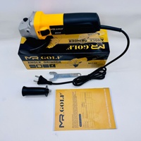 Meuleuse d'angle électrique sans balais portative 650W 11000 tr/min pour découpe, meulage et polissage, disques 100mm/125mm, jaune