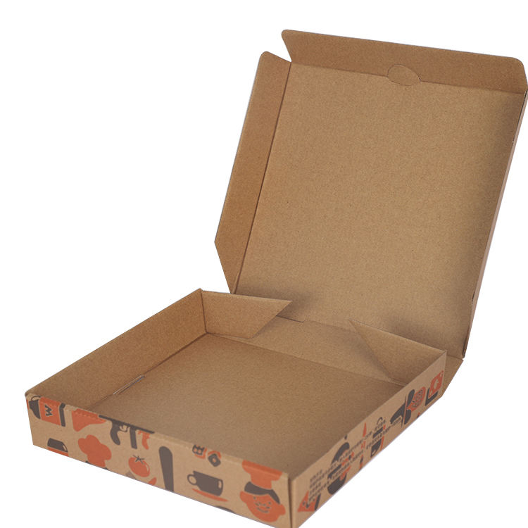 Wholesale Custom Logo Printed 6/8/10/12/14/16/18/20 Inches Paper pizza box  eco friendly box package food grade
