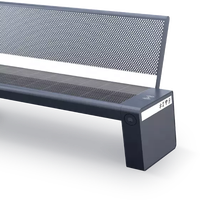 Siège de stade Direct d'usine mobilier urbain d'extérieur chaise solaire intelligente avec dossier banc multifonction