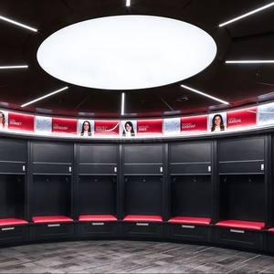 Vente en gros Plafonnier rond personnalisé avec boîte souple pour plafond tendu en PVC <span class=keywords><strong>Film</strong></span> pour plafond en tissu extensible à LED pour ring de <span class=keywords><strong>boxe</strong></span> de bureau - Product Image 2