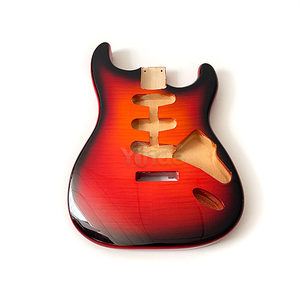 Cuerpo de guitarra SSS ST de arce flameado <span class=keywords><strong>Sunburst</strong></span> con acabado brillante y cuerpo de tilo para construcción de guitarras, ideal para dropshipping. - Product Image 3