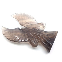 Naturel De Cristal De Fluorite Sculpté Ange Aile Figurine Artisanat Cristal Ange Ailes