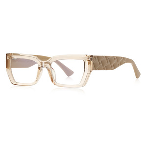 Monture de lunettes de luxe anti-lumière bleue transfrontalière, style américain, à branches larges, pour visages larges, unisexe, à bien assortir - Product Image 6