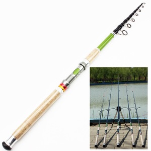 Caña de Pescar Telescópica OEM de 2.1m, 2.4m, 2.7m, 3.0m, 3.6m, con Mango de <span class=keywords><strong>Madera</strong></span> y Carbono, Caña de Spinning Extra Pesada para Pesca de Carpa, Aparejos de Pesca Marítima - Product Image 4