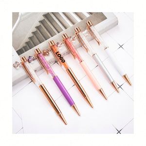 Elegant Crystal Diamond <b>Pen</b> - Custom Logo Metal <b>Pens</b> for Promotional Gifts - Product Image 1