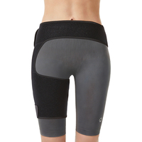 Attelle de soutien ajustable à compression pour la cuisse droite, la hanche, le bas du dos, le nerf sciatique, soulagement de la douleur et protection
