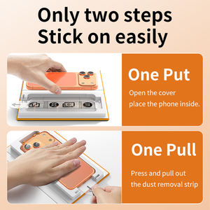 AIKICE Kit di Installazione Pellicola Protettiva per Schermo HD Paper Magic Box con Installatore Facile e Vetro Temperato Antipolvere per iPhone 17 16 15 Pro Max - Product Image 2