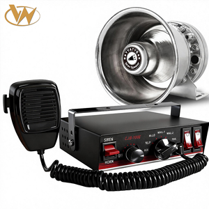 Sirena per Camion dei Pompieri Pinzhi 200W 8 Toni, Impermeabile IP67, Modalità Yelp/Wail/Hi-Lo, Microfono e Altoparlante, 12V, Compatibile OLIVER, Garanzia 12 Mesi - Product Image 1