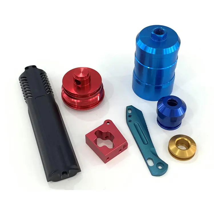 Cnc turning กลึงอลูมิเนียม anodized ชิ้นส่วนเครื่องจักรกล