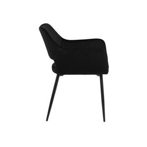 Chaises de salle à manger en velours nordique moderne Fauteuil à dossier haut bon marché avec pieds en métal pour la maison Salle à manger Restaurant - Product Image 3