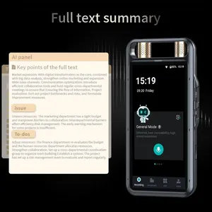 M5 AI Grabadora <span class=keywords><strong>de</strong></span> voz digital Interpretación simultánea Formato <span class=keywords><strong>de</strong></span> <span class=keywords><strong>audio</strong></span> MP3 para transcripción Batería <span class=keywords><strong>de</strong></span> larga capacidad <span class=keywords><strong>de</strong></span> 2000mAh - Product Image 2