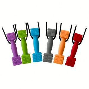 Wholesale Customized Silicone Chew Necklaces for Sensory Kids Adults Soft Toy <b>Dumbbell</b> Shape Autism Support Ages 0-4 Years - Product Image 4