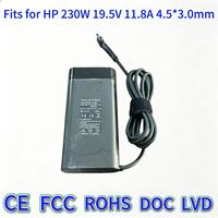 230W 19.5V 11.8A DC 4.5 3.0mm Konektor Biru Pengisi Daya Laptop AC Cocok untuk HP Omen Victus ZBook TPN LA10 Adaptor Notebook Gaming