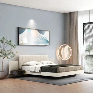 <span class=keywords><strong>Letto</strong></span> Matrimoniale King Size di Lusso Moderno in Legno Massello e Pelle, Set di Mobili Imbottiti per <span class=keywords><strong>Camera</strong></span> <span class=keywords><strong>da</strong></span> <span class=keywords><strong>Letto</strong></span> Principale, Ideale per Matrimoni - Product Image 2