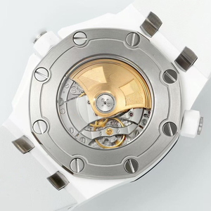 Relojes mecánicos de 42 mm, reloj automático de cerámica blanca de lujo para hombre, reloj de buceo con correa de goma, deportivo automático - Product Image 5